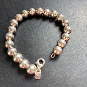 Silpada Sterling Silver Beaded Bracelet with lobster claw clasp
